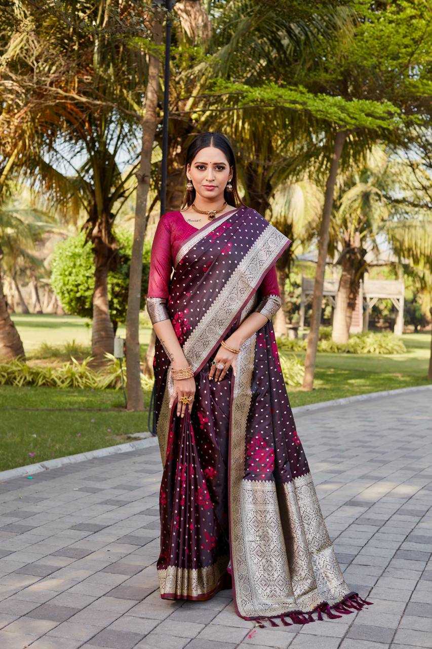 YNF SATIN SILK  RIN144  SARASWATI SAREES WHOLESALE  KANJEEVARAM SATIN SILK BUTTA WORK SAREES MANUFACTURER