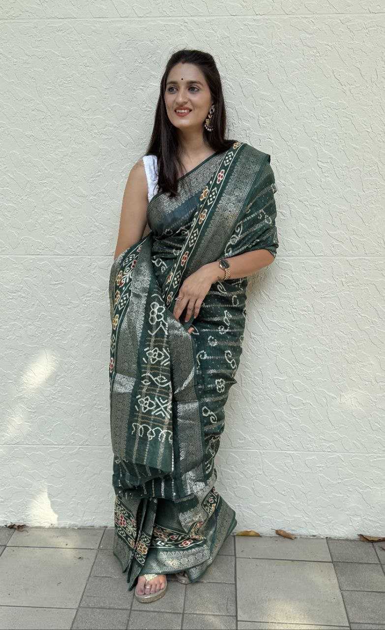 Ynf Silk Cotton KESH117 RWC67 Sarees Wholesale Printed Sarees Ladies Sarees Bandhani Sarees Manufacturer