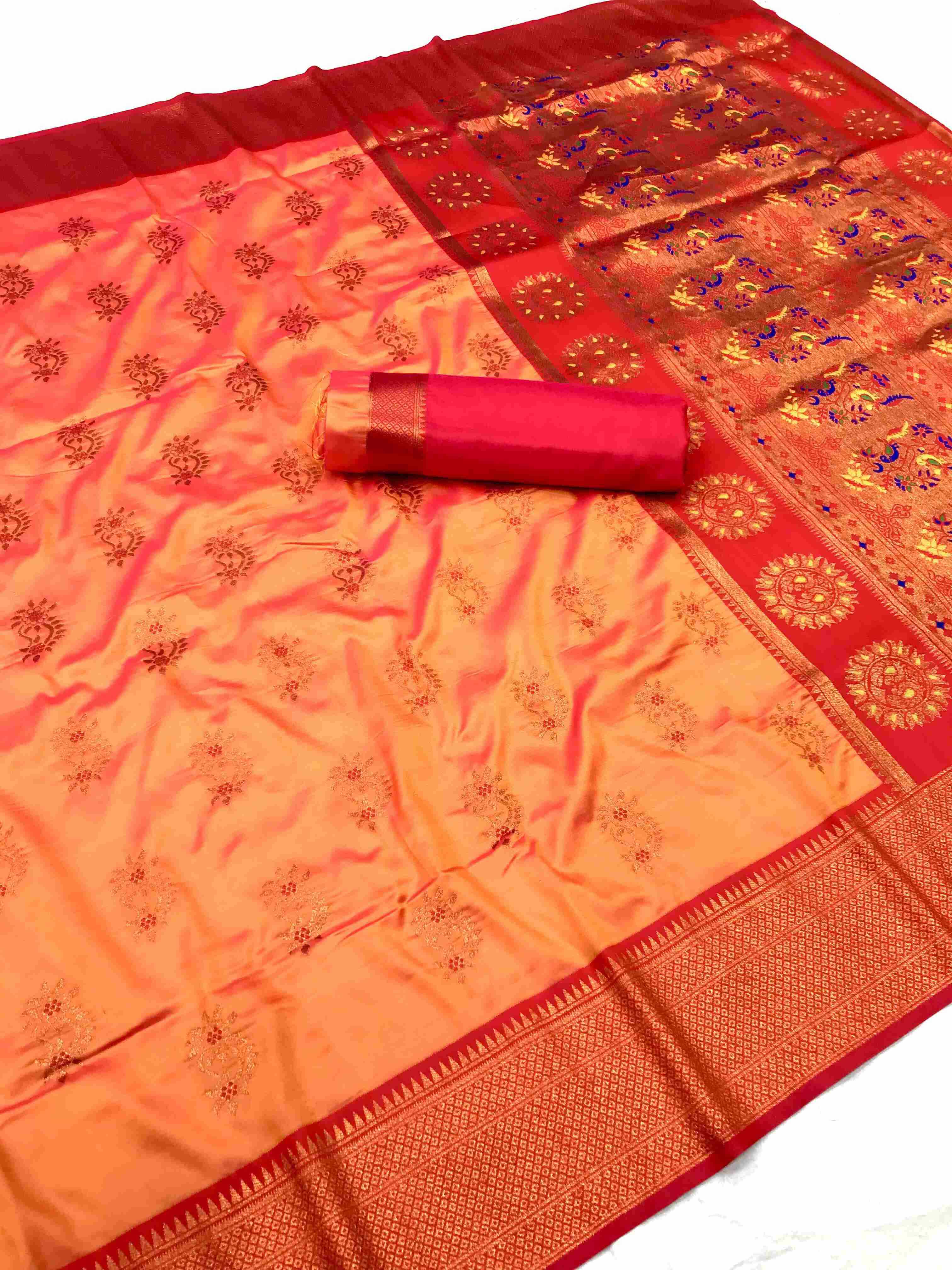 YNF SILK KESH190 Nathani SAREE  WHOLESALE  PAITHANI COTTAN FANCY SILK SAREES  MANUFACTURER