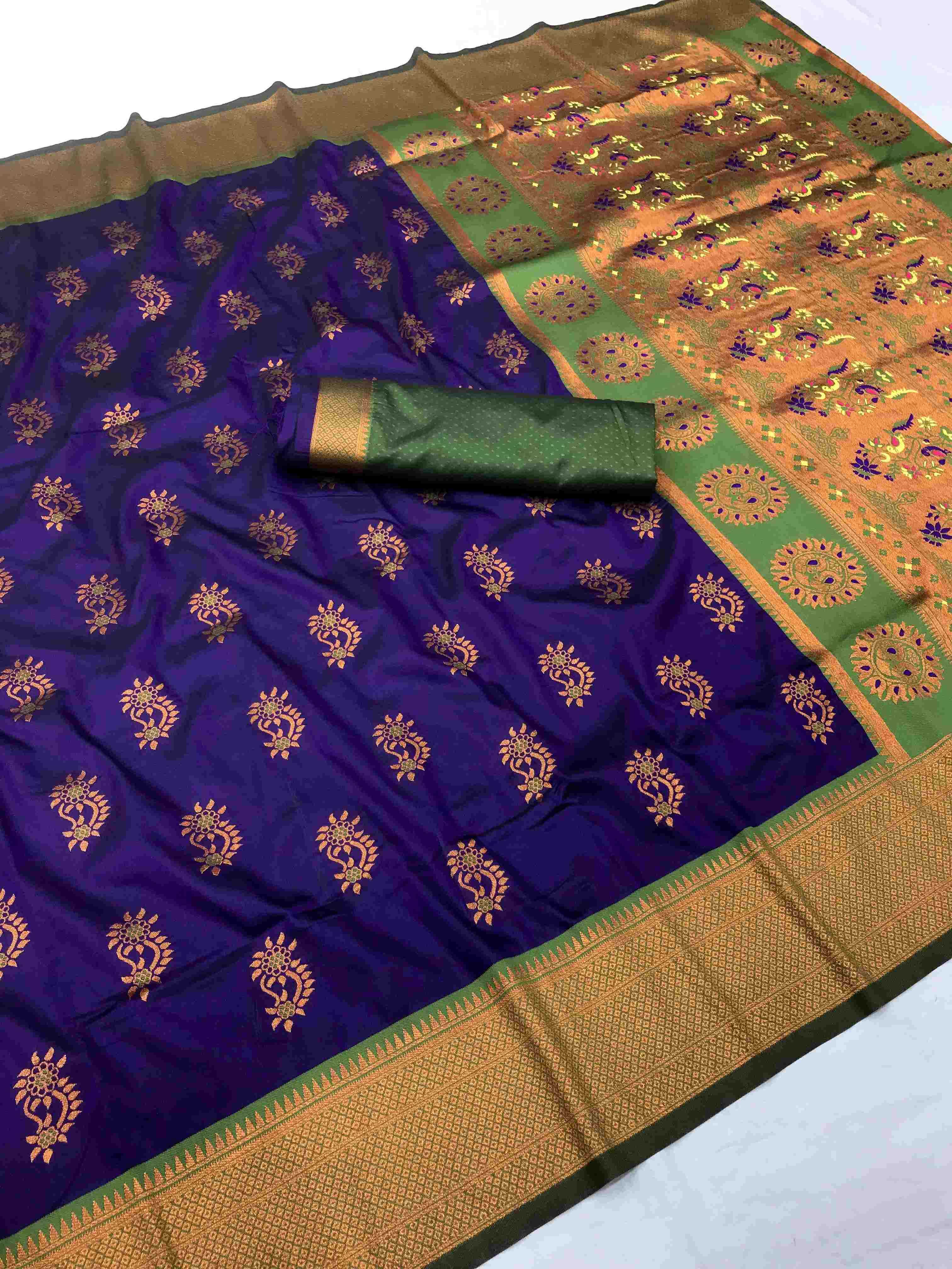 YNF SILK KESH190 Nathani SAREE  WHOLESALE  PAITHANI COTTAN FANCY SILK SAREES  MANUFACTURER