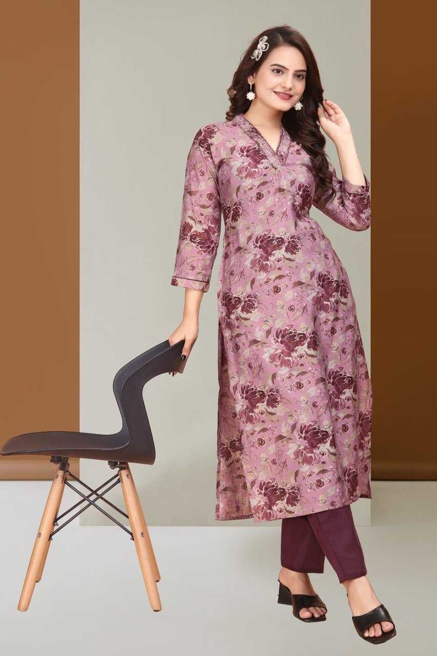 YNF SILK KESH407 RMT30 KURTI WHOLESALE V-NECK KURTI WITH PANT SILK KURTI MANUFACTURER