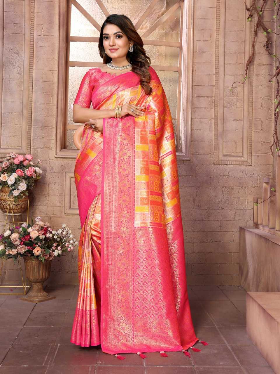 YNF SILK RIN144  Somya SILK SAREES WHOLESALE ZARI BORDER FANCY TRADITIONAL SAREES MANUFACTURER