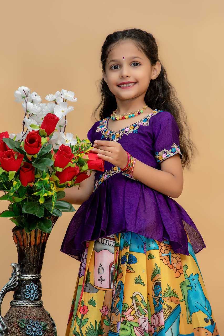 Ynf soft chinon KESH109 RRKT91 Kids Wear Wholesale Kids Gown Kids Lehenga Choli Kids Ethnic Gowns Manufacturer