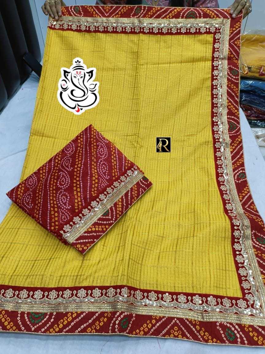 Ynf Soft Cotton Silk RIN164 RRS142 Sarees Wholesale Designer Sarees Fancy Sarees Bandhani Bandhej Sarees Manufacturer