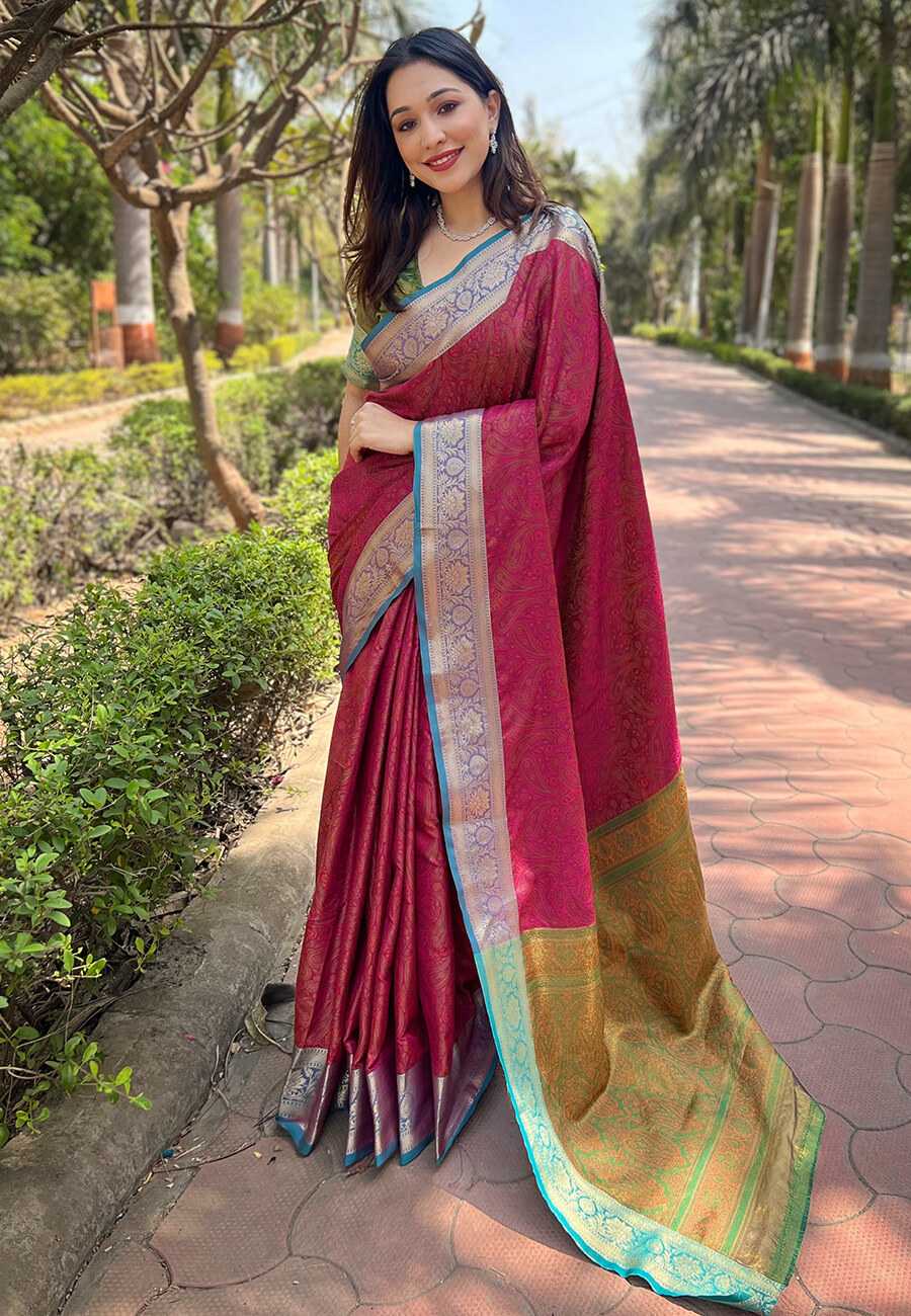 Ynf Soft Kashmiri Silk RIN116 KASHMIRI 2 Sarees Wholesale Fancy Sarees Printed Sarees Kashmiri Sarees Manufacturer