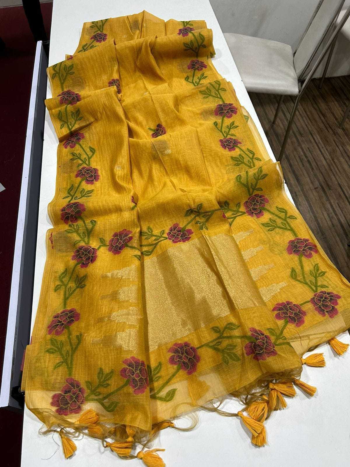 YNF SOFT MUGA SILK KESH171 RIS16 SILK SAREE WHOLESALE JAMDANI TRADITIONAL SOFT SILK SAREE MANUFACTURER