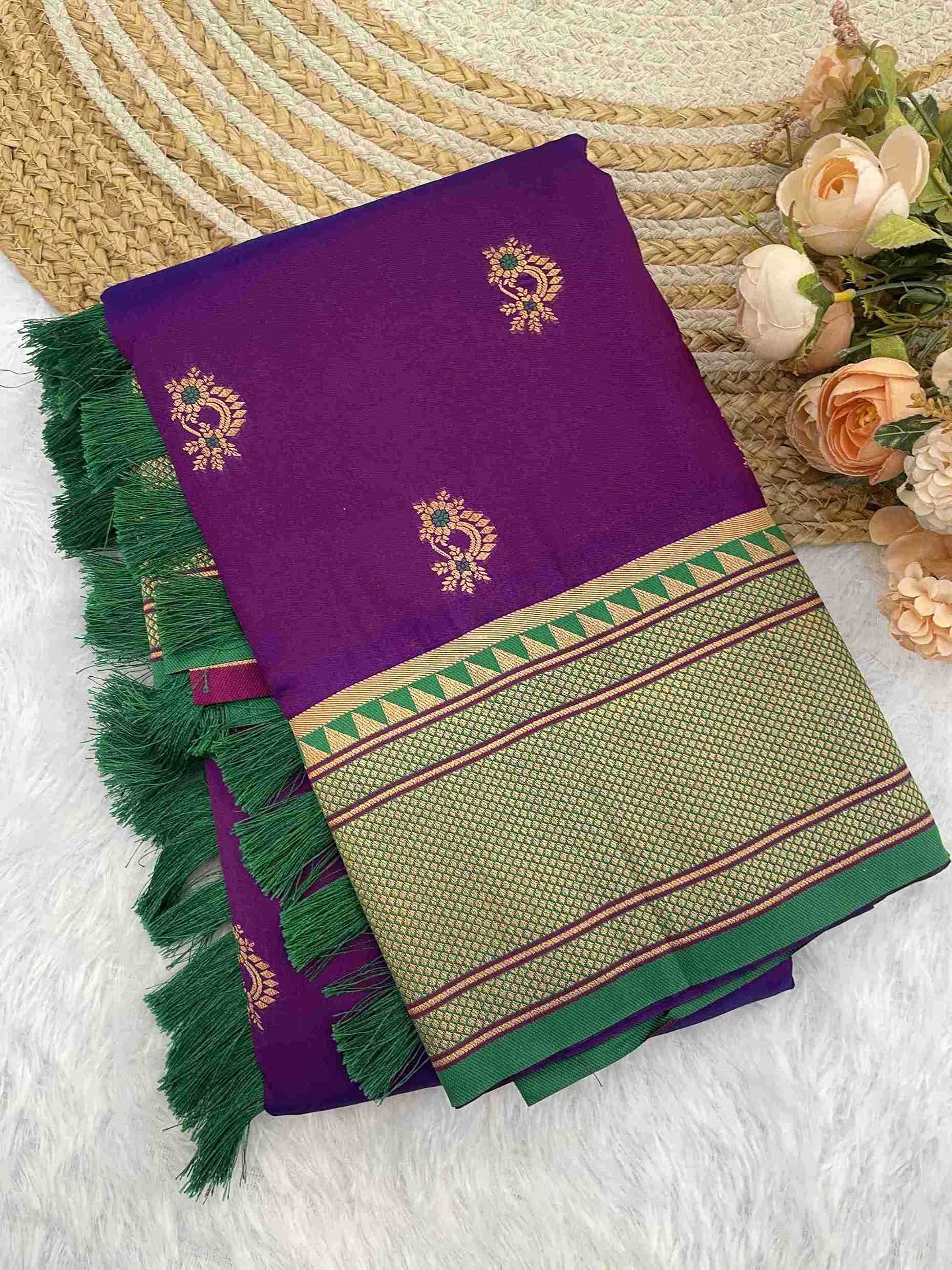 Ynf Soft Silk RIN116 REW30 Silk Sarees Wholesale Paithani Sarees Soft Silk Sarees Silk Sarees With Contrast Pallu Manufacturer