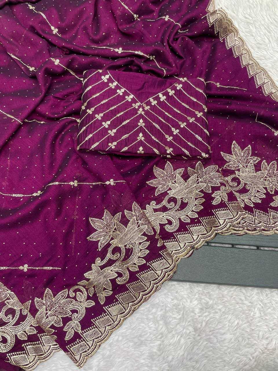 YNF SOFT VICHITRA RIN143 450 SAREES WHOLESALE EMBROIDERED ZARI WORK HEAVY SAREES MANUFACTURER