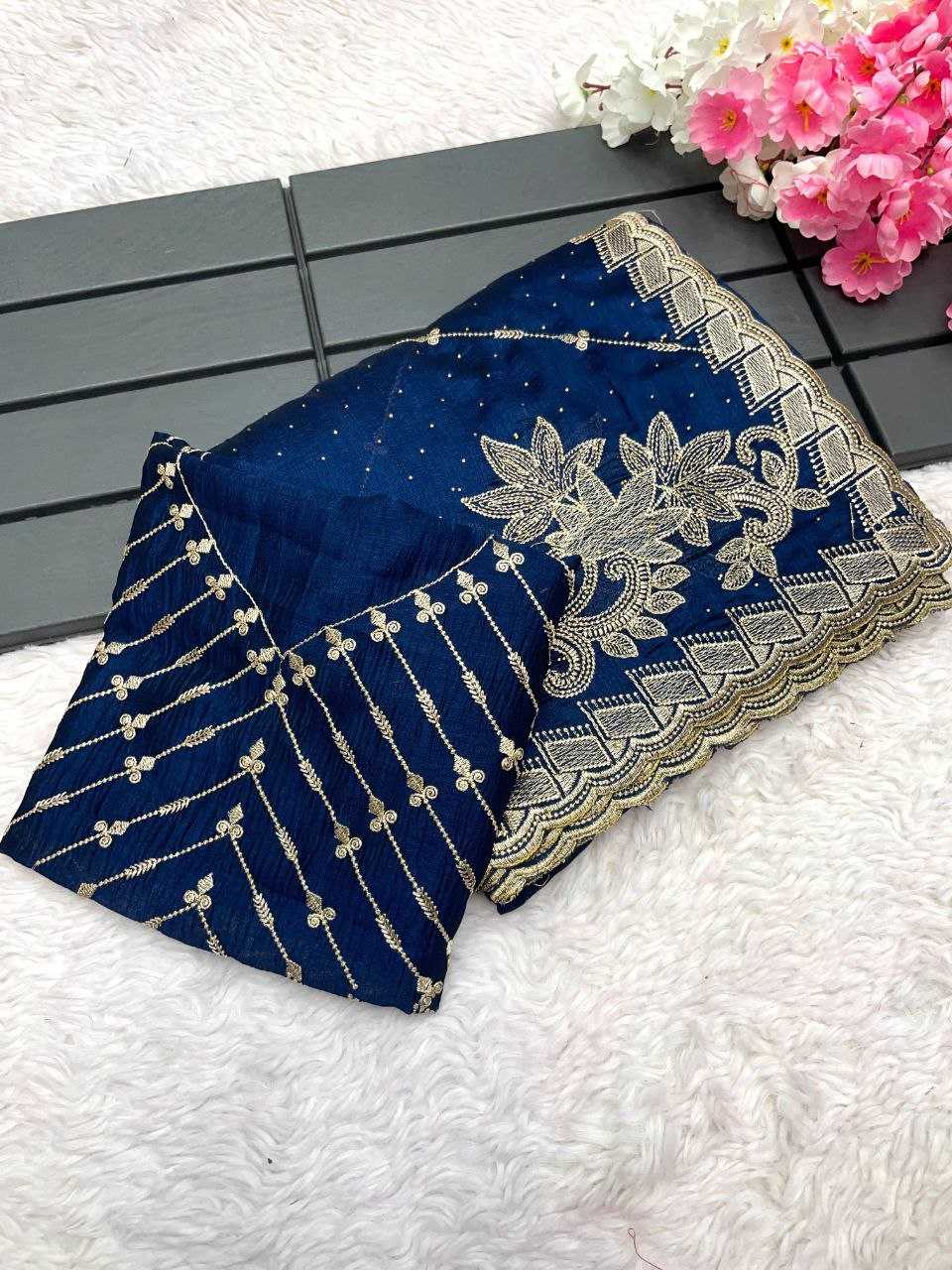 YNF SOFT VICHITRA RIN143 450 SAREES WHOLESALE EMBROIDERED ZARI WORK HEAVY SAREES MANUFACTURER