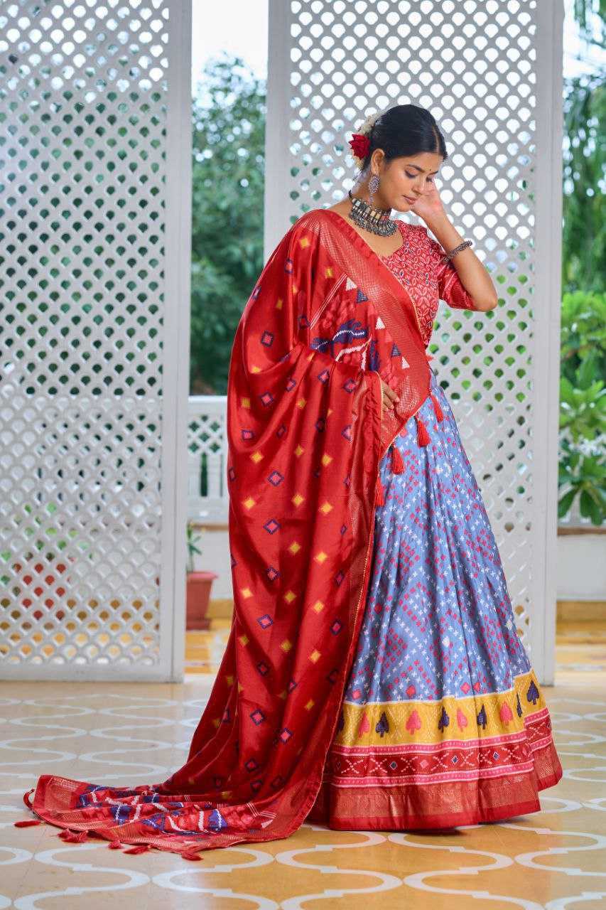 YNF TUSSAR KESH187 Amisha LEHENGA WHOLESALE FANCY PRINTED DESIGNER LEHENGAS  MANUFACTURER