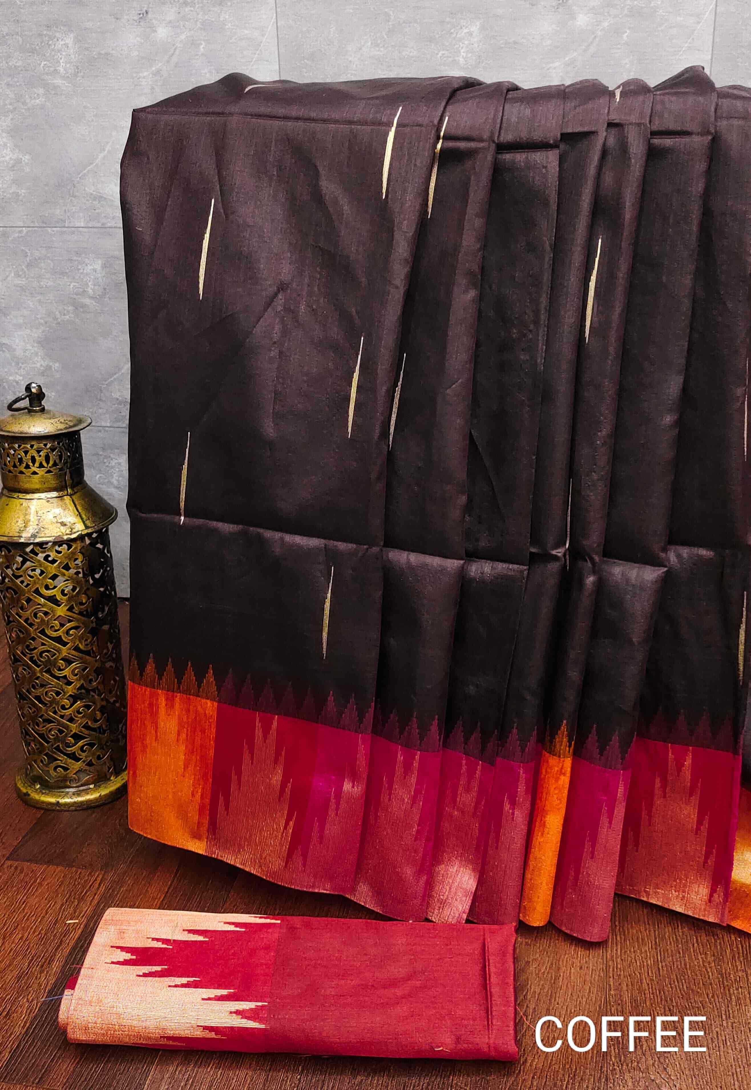 YNF TUSSAR SILK KESH171 RIS13 SILK SAREE WHOLESALE TUSSAR TRADITIONAL PURE SILK SILK SAREE MANUFACTURER