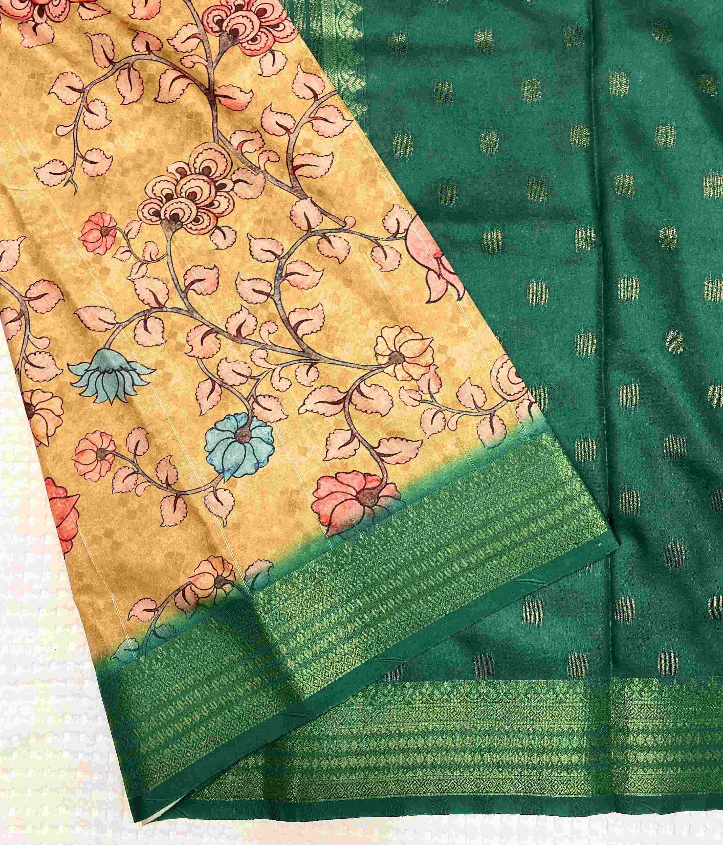 YNF TUSSAR SILK KESH249 DIVYA SAREES WHOLESALE PRINTED KALAMKARI TUSSAR SAREES MANUFACTURER