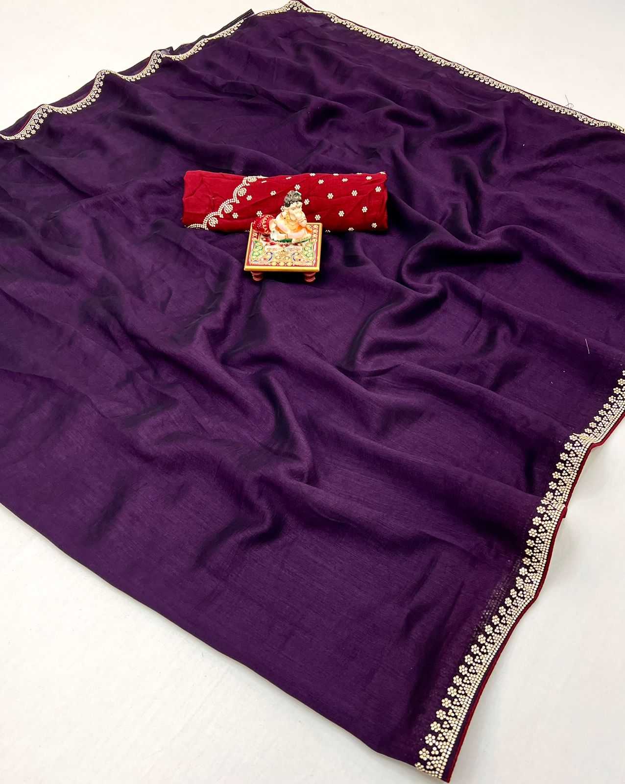 Ynf Velvet KESH263 SBI69 Sarees Wholesale Designer Sarees Velvet Sarees Plain Sarees Manufacturer