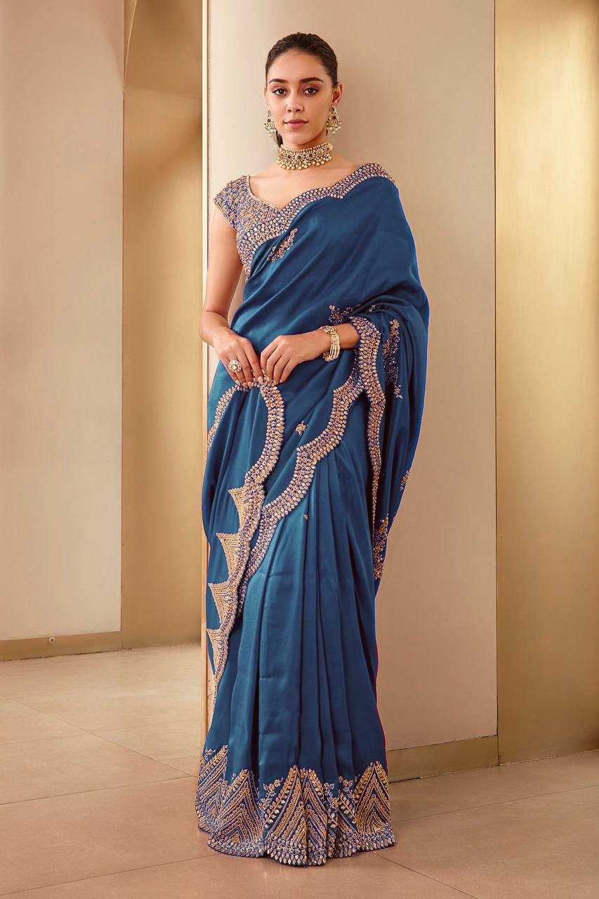 YNF VICHITRA SILK KESH169 1286 SAREES WHOLESALE FANCY EMBROIDERED SEQUIN SAREES MANUFACTURER