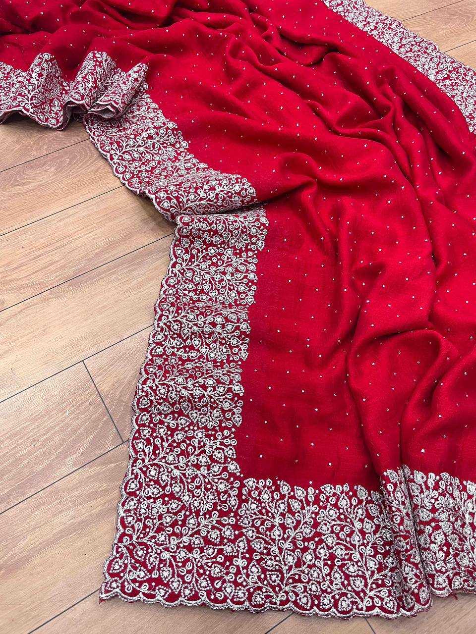 Ynf Vichitra Silk KESH336 MAYA Silk Sarees Wholesale Pure Zari Silk Sarees Silk Sarees For Weddings Embroidered Silk Sarees Manufacturer