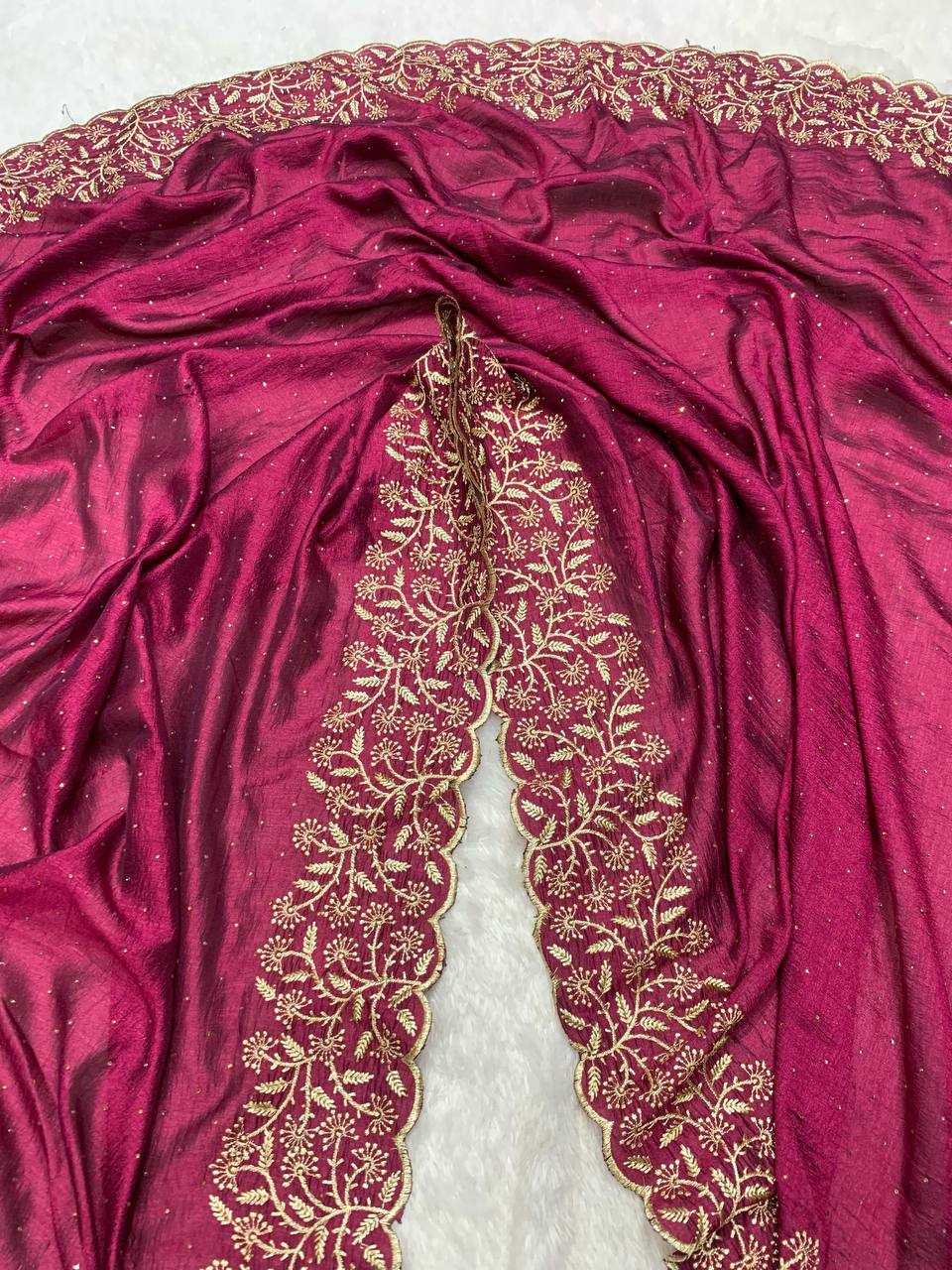 Ynf Vichitra Silk KESH336 PNF02 Silk Sarees Wholesale Heavy Silk Sarees Designer Silk Sarees Embroidered Silk Sarees Manufacturer