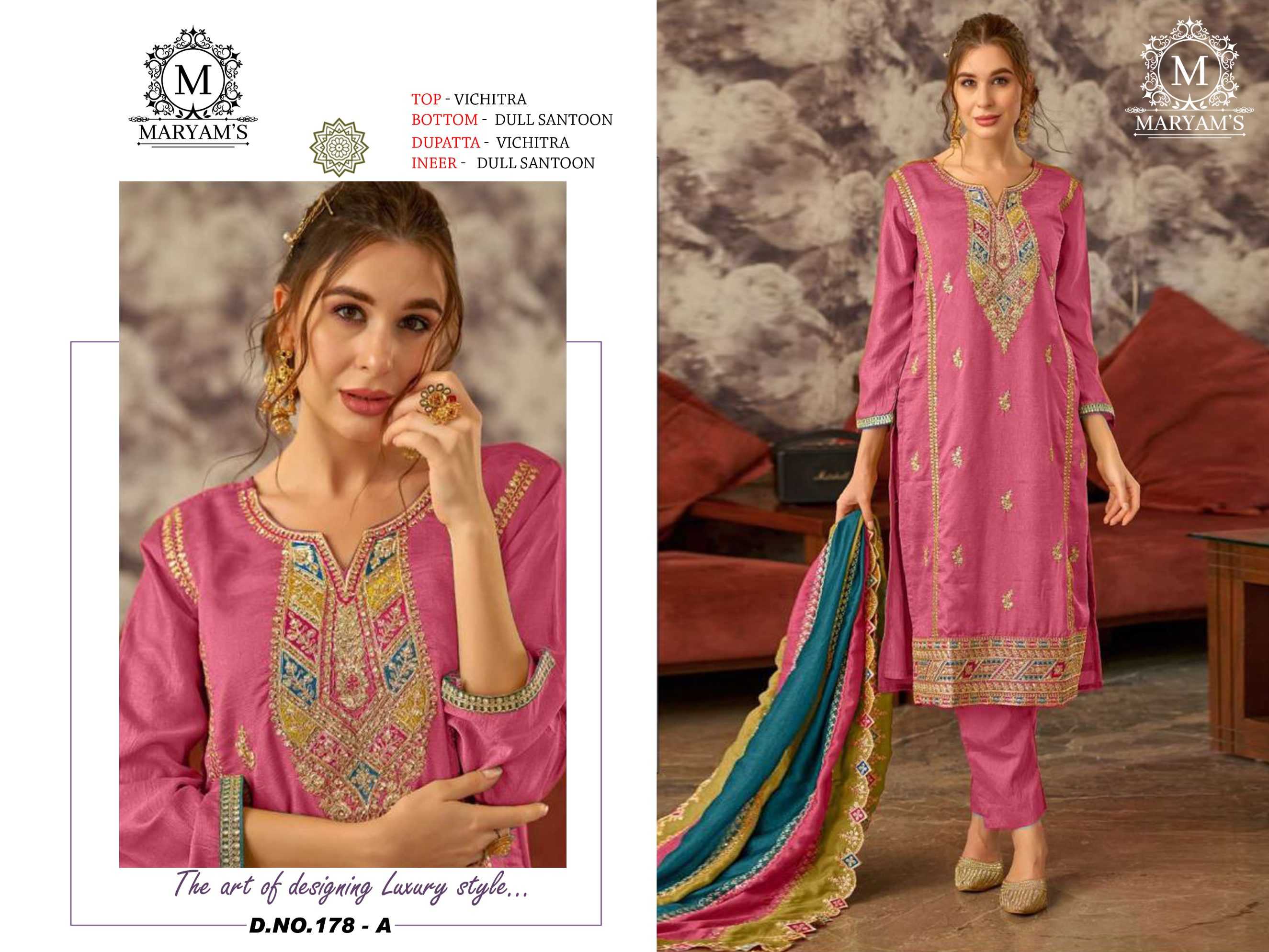 Ynf Vichitra Silk RIN129 178 Suits & Dresses Wholesale Embroidery Suits Zari Work Suit Silk Suits Manufacturer