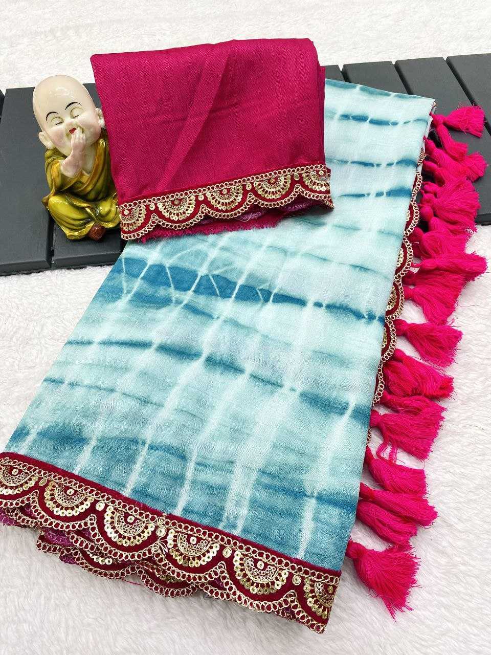 YNF VICHITRA  SILK RIN196 169 SAREES WHOLESALE EMBROIDERED PRINTED SEQUINS WORK SAREES MANUFACTURER