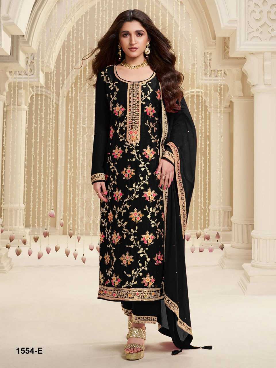 YNF VISCOSE JACQUARD RIN131 1554 SUITS & DRESSES WHOLESALE EMBROIDERY ZARI WORK SUITS MATERIAL MANUFACTURER