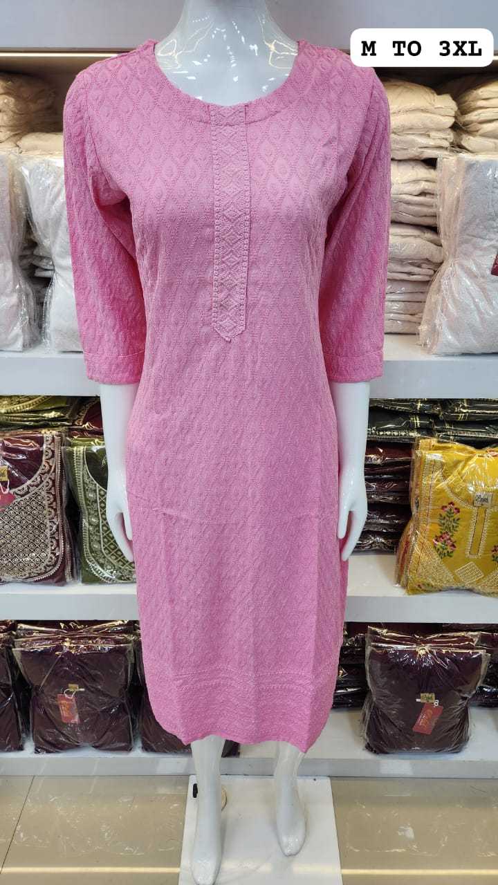 Ynf Viscose Rayon KESH258 VDA178 Kurti Wholesale Festive Kurtis Rayon Kurtis Chikan Kurti Manufacturer