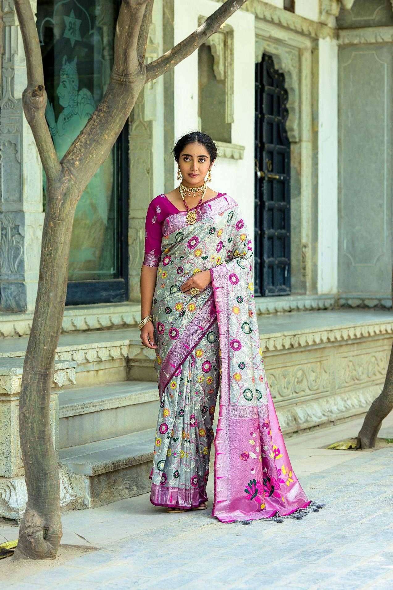 Ynf Banarasi Soft Silk KESH165 PAITHANI JAL 2 Silk Sarees Wholesale Banarasi Silk Sarees Paithani Sarees Zari Border Silk Sarees Manufacturer