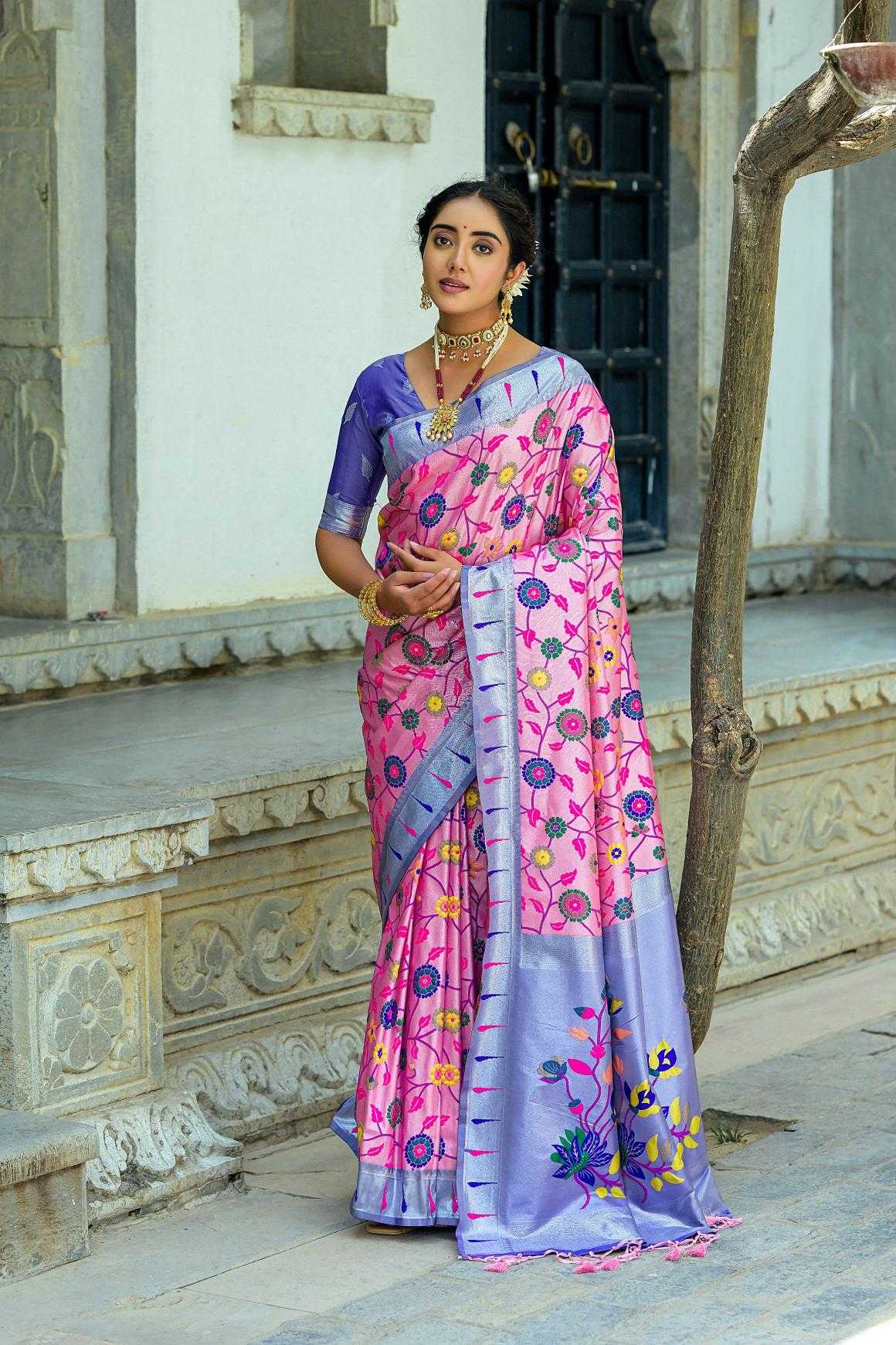 Ynf Banarasi Soft Silk KESH165 PAITHANI JAL 2 Silk Sarees Wholesale Banarasi Silk Sarees Paithani Sarees Zari Border Silk Sarees Manufacturer