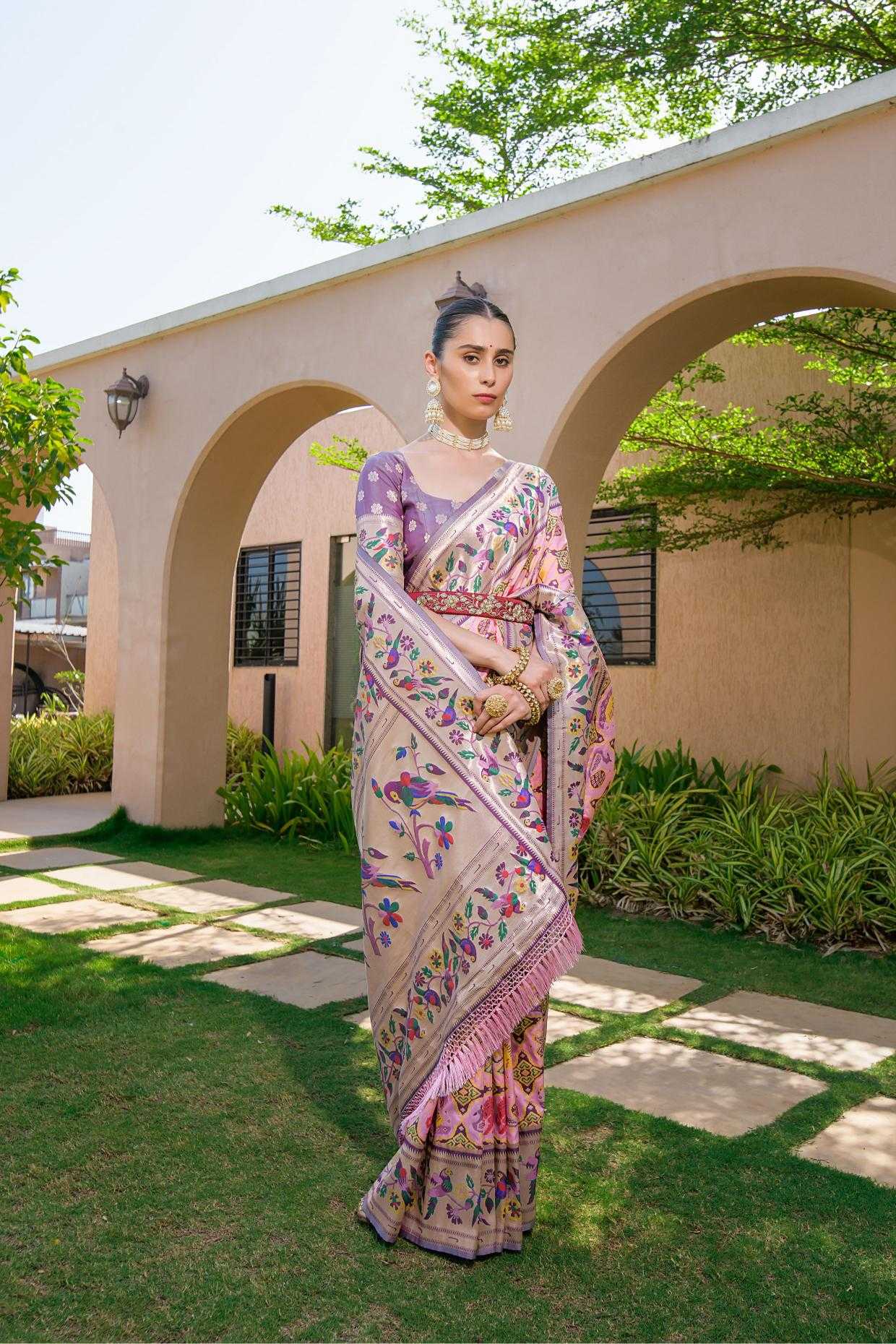 Ynf Banarasi Soft Silk KESH165 PAITHANI SPARROW Silk Sarees Wholesale Banarasi Silk Sarees Paithani Sarees Soft Silk Sarees Manufacturer