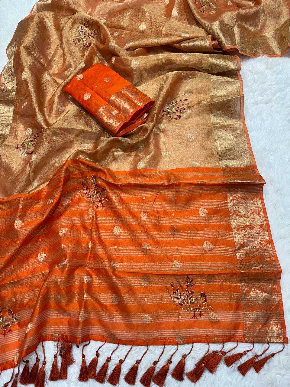 Ynf Banarasi Soft Silk RIN189 1160 Sarees Wholesale Designer Sarees Fancy Sarees Tissue Silk Saree Hand Work Sarees Manufacturer