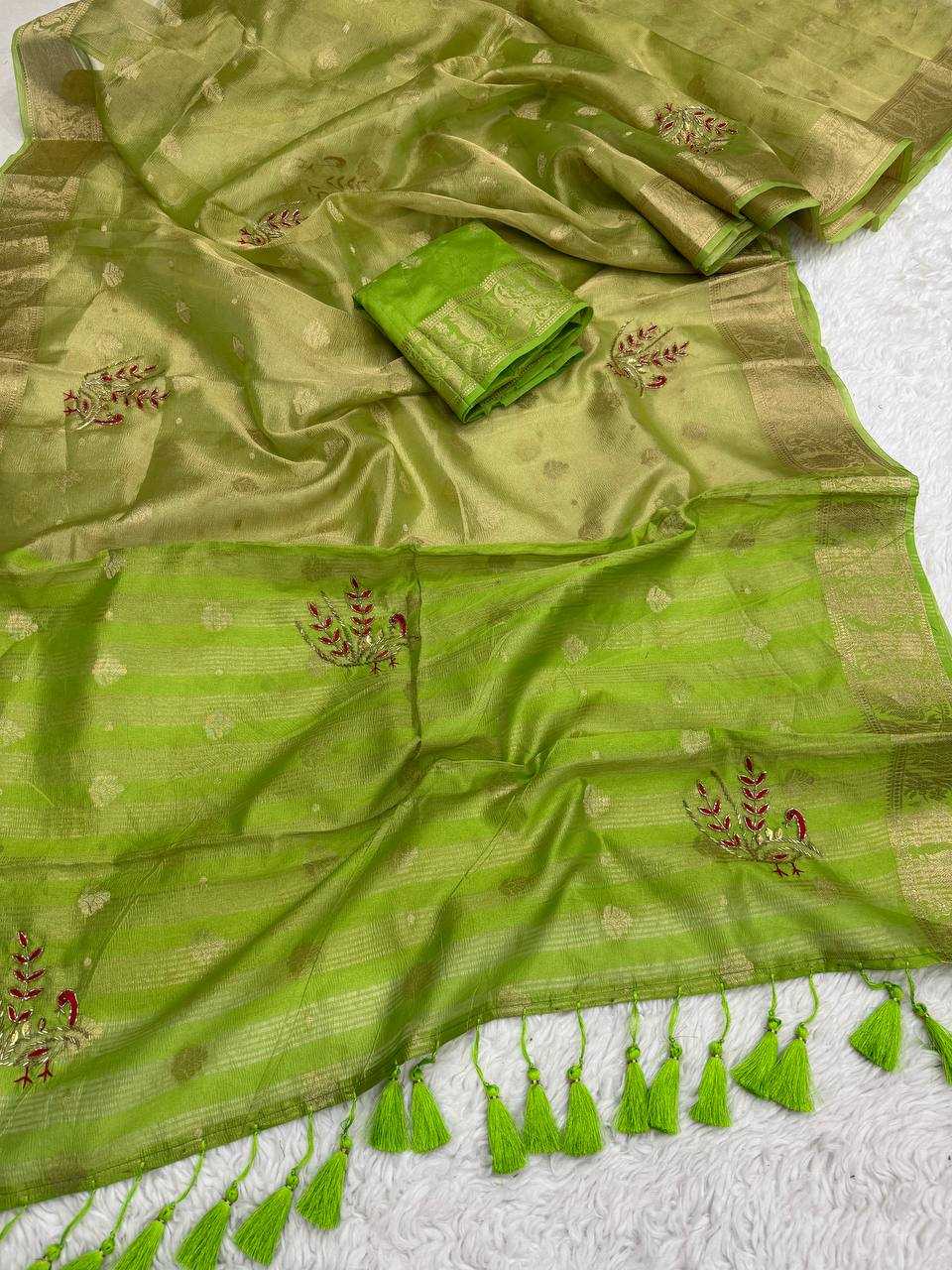 Ynf Banarasi Soft Silk RIN189 1160 Sarees Wholesale Designer Sarees Fancy Sarees Tissue Silk Saree Hand Work Sarees Manufacturer