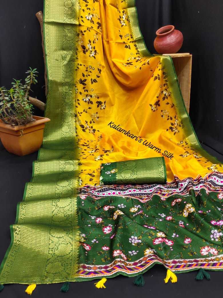 Ynf Banarasi Warm silk RIN104 APE132 Silk Sarees Wedding Collections Festive Collections Wholesale Soft Silk Sarees Printed Silk Saree Kalamkari Silk Sarees Manufacturer