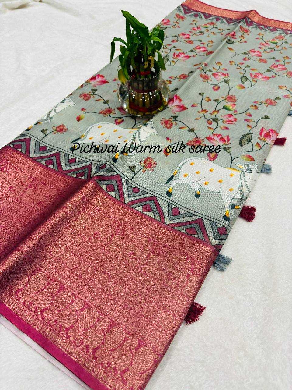 Ynf Banarasi Warm silk RIN124 RIE36 Sarees Wedding Collections Festive Collections Wholesale Party Wear Sarees Kalamkari Sarees Silk Sarees Manufacturer