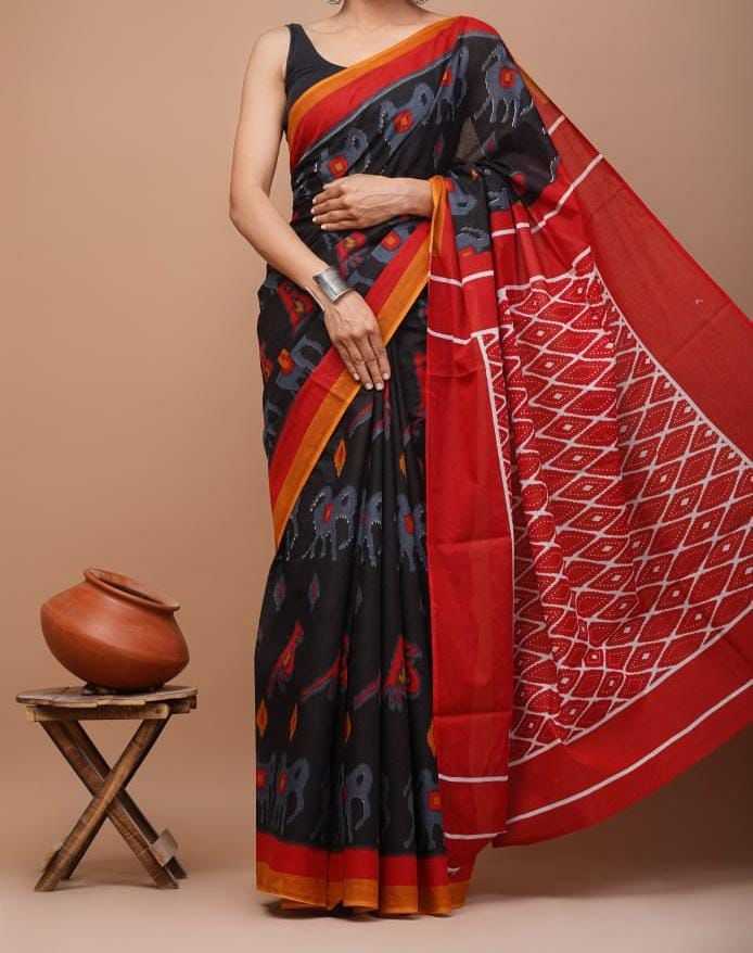 Ynf Chanderi Silk KESH430 PUSHPA-2 Sarees Wholesale Printed Sarees Chanderi Sarees Traditional Sarees Manufacturer