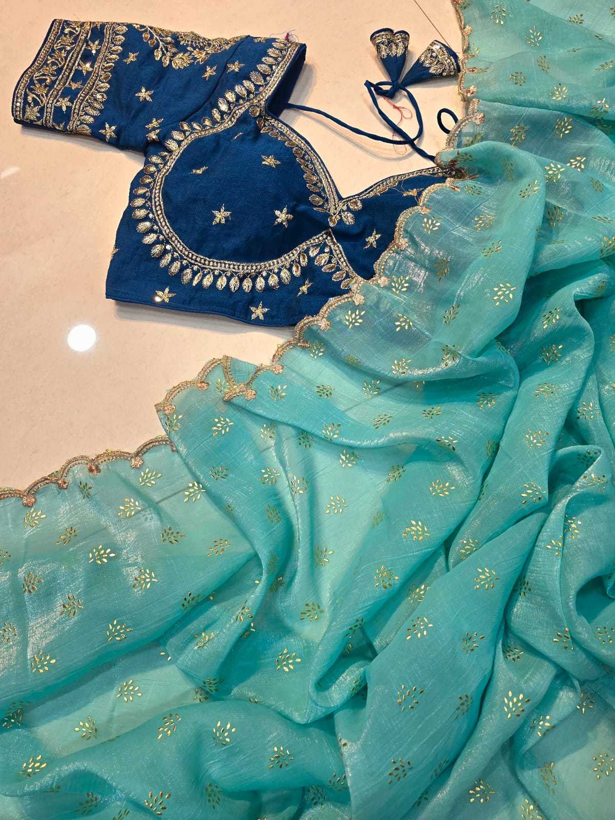 Ynf Chiffon KESH195 KRF15 Sarees Diwali Collections Teej Sarees Wholesale Designer Sarees Hand Work Sarees Embroidered Sarees Manufacturer