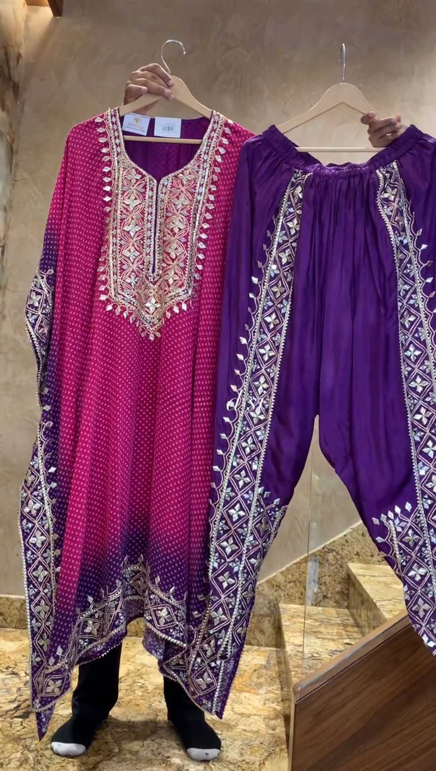 Ynf Chinon Silk KESH438 MF-721 Suits & Dresses Wholesale Embroidery Suits Silk Dresses Kaftan Dresses Manufacturer