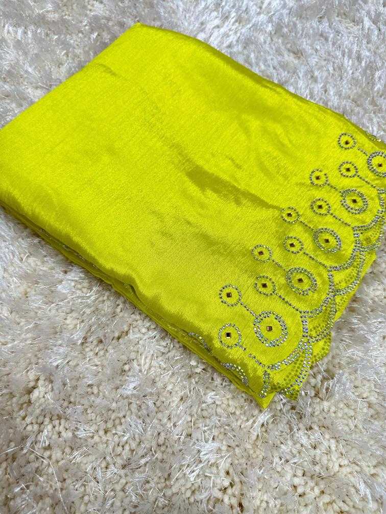 Ynf Chinon Silk RIN104 APE138 Silk Sarees Durga Pooja Sarees Wedding Collections Wholesale Designer Silk Sarees Fancy Silk Sarees Silk Sarees With Stone Work Manufacturer