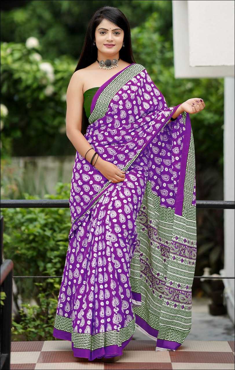 Ynf Cotton KESH224 Miss Juliana Sarees Wholesale Fancy Sarees Block Print Sarees Cotton Sarees Manufacturer