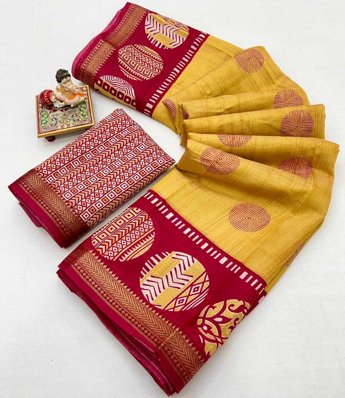 Ynf Cotton KESH263 SBI05 Sarees Diwali Collections Festive Collections Wholesale Viscose Saree Cotton Sarees Sarees With Blouse Manufacturer