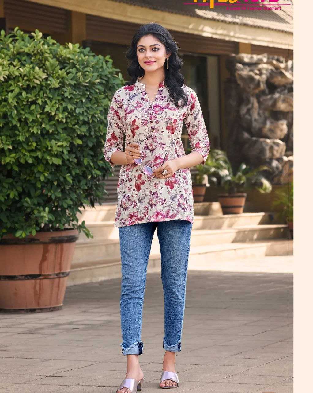 Ynf Cotton KESH354 GMR19 Kurti Wholesale Festive Kurtis Short Kurtis Printed Kurtis Manufacturer