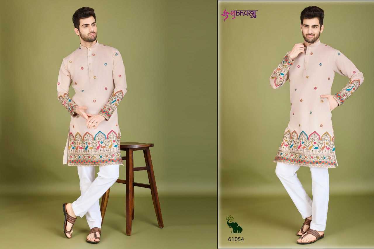 Ynf Cotton KESH417 SANSKRUTI STYLES Mens Wear Diwali Collections Festive Collections Wholesale Mens Kurtas Casual Wear Men Cotton Kurta Manufacturer