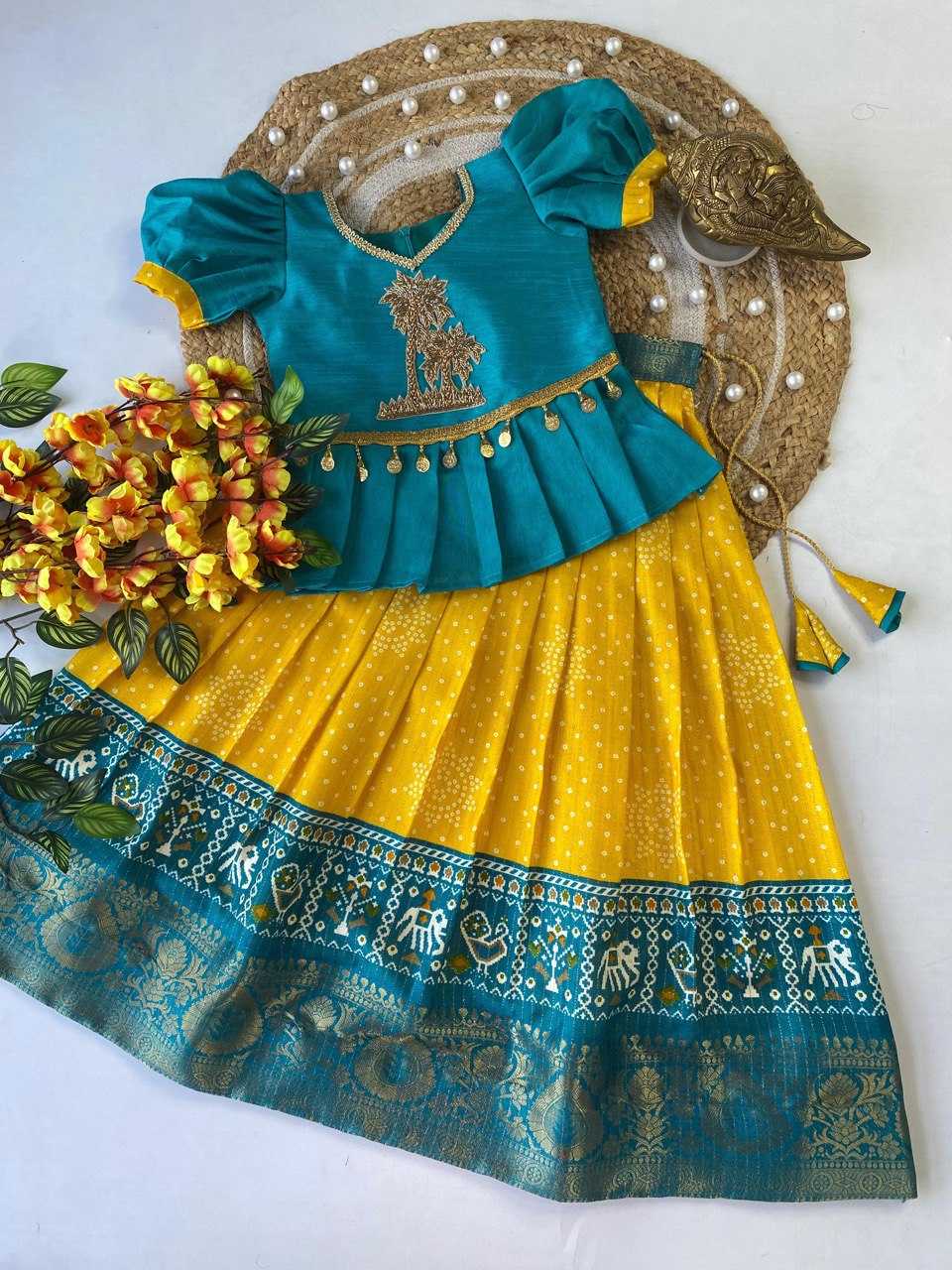 Ynf Dola Silk RIN115 REF05 Kids Wear Wholesale Kids Lehenga Kids Ethnic Wear Baby Girl Lehenga Manufacturer