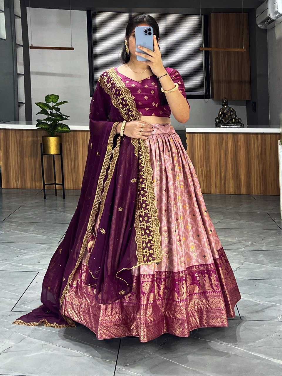 Ynf Dola Silk RIN119 7111 Lehengas Wedding Collections Festive Collections Wholesale Designer Lehenga Silk Lehenga Printed Lehenga Manufacturer