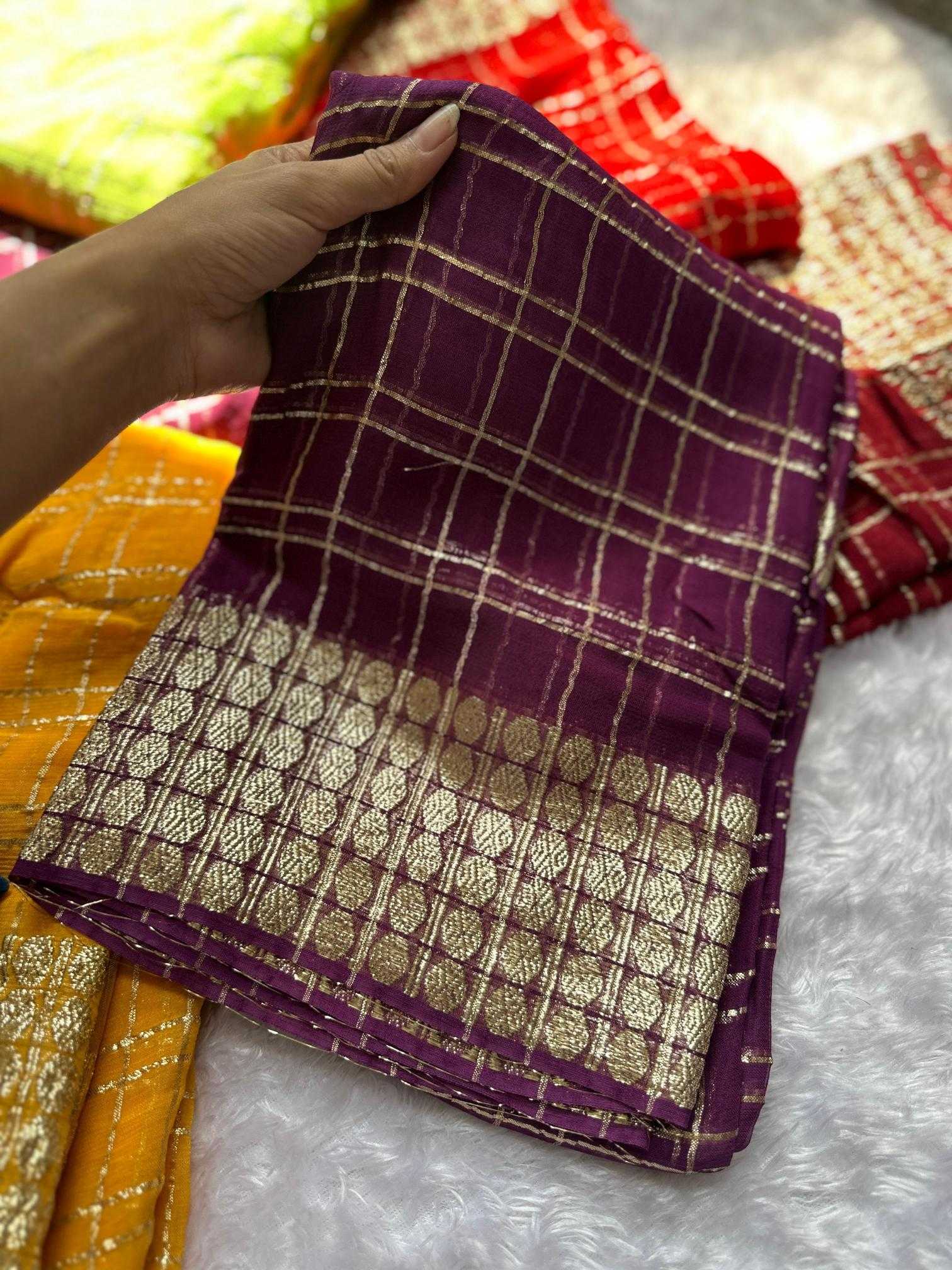 Ynf Georgette RIN104 APE66 Sarees Durga Pooja Sarees Festive Collections Wholesale Designer Sarees Georgette Sarees Zari Border Sarees Manufacturer