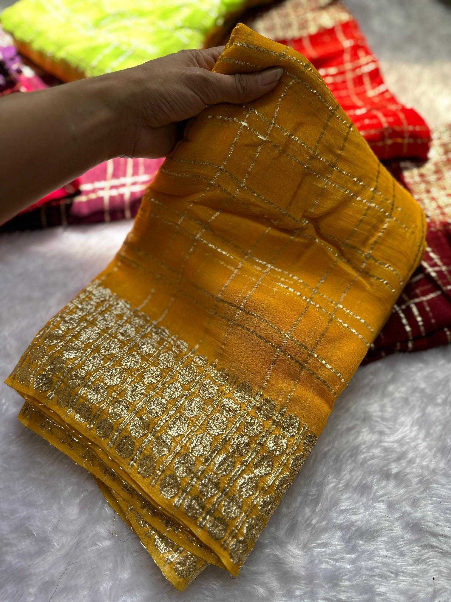 Ynf Georgette RIN104 APE66 Sarees Durga Pooja Sarees Festive Collections Wholesale Designer Sarees Georgette Sarees Zari Border Sarees Manufacturer