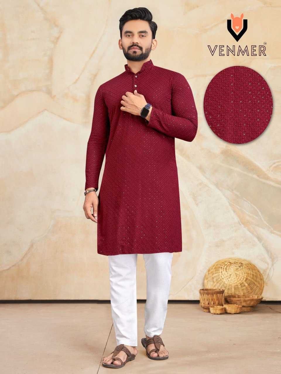 Ynf Heavy Rayon KESH358 SHE12 Mens Wear Diwali Collections Festive Collections Wholesale Mens Kurtas Mens Kurta Pyjama Casual Wear Manufacturer