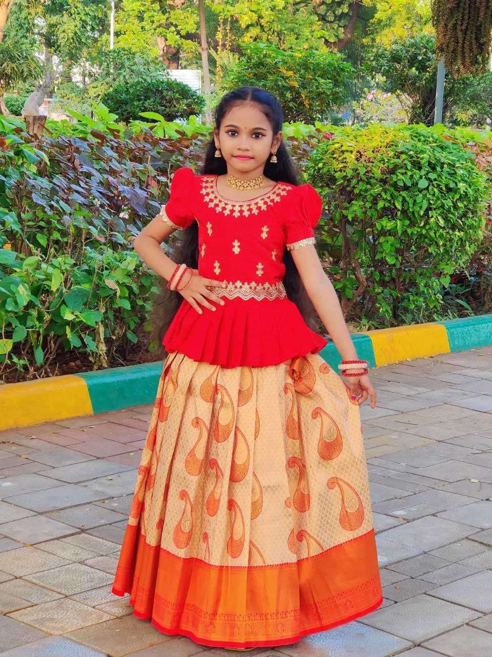 Ynf Heavy Silk RIN161 RPVR01 Kids Wear Festive Collections Wholesale Kids Lehenga Kids Lehenga Choli Baby Girl Lehenga Manufacturer