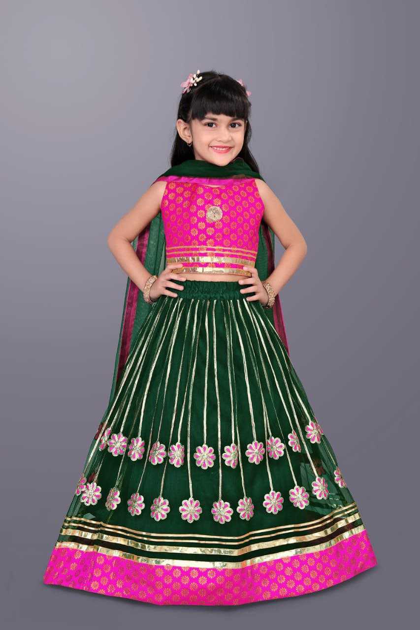 Ynf Jacquard KESH461 72 Kids Wear Wedding Collections Festive Collections Wholesale Kids Ghagra Choli Kids Lehenga Choli Kids Wedding Outfits Manufacturer