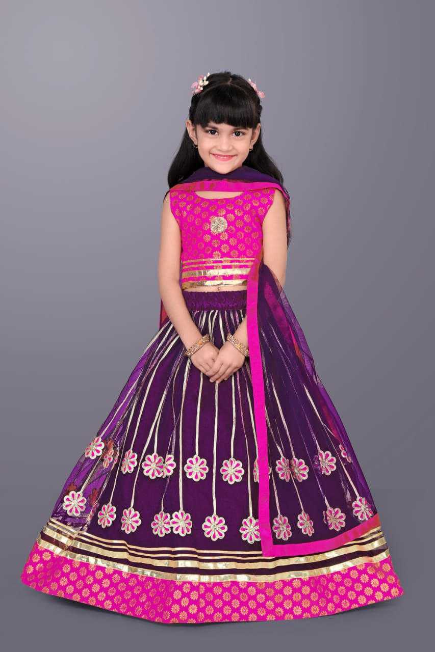 Ynf Jacquard KESH461 72 Kids Wear Wedding Collections Festive Collections Wholesale Kids Ghagra Choli Kids Lehenga Choli Kids Wedding Outfits Manufacturer