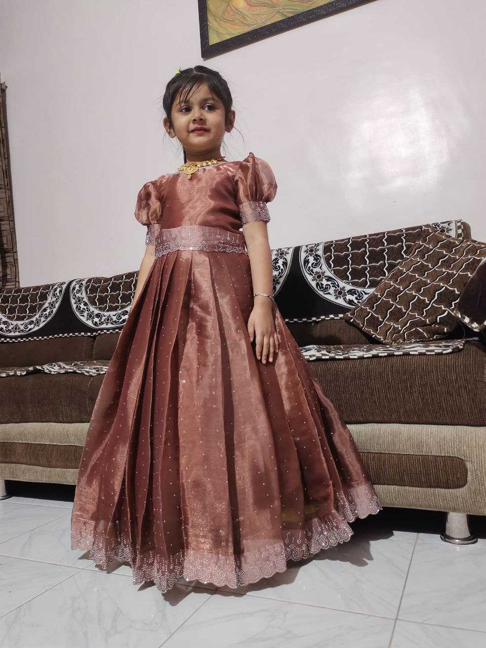 Ynf Jimmy Choo RIN161 RPVR03 Kids Wear Wedding Collections Festive Collections Wholesale Kids Gown Kids Ethnic Gowns Manufacturer