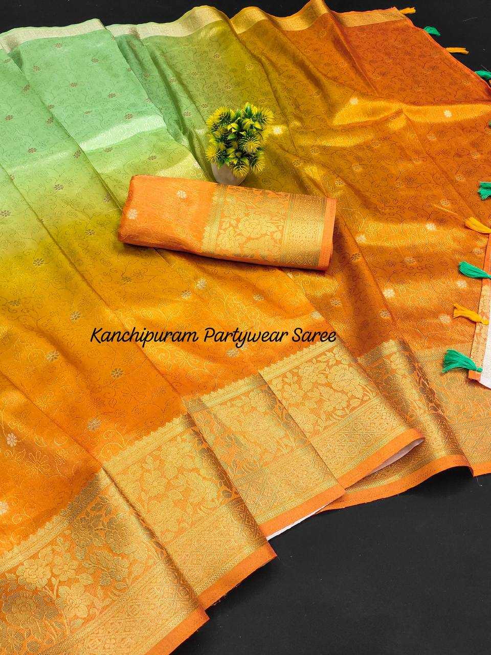 Ynf Kanjivaram Silk RIN124 Celebration Silk Sarees Wedding Collections Festive Collections Wholesale Pure Silk Sarees Zari Border Silk Sarees Kanchipuram Silk Sarees Manufacturer