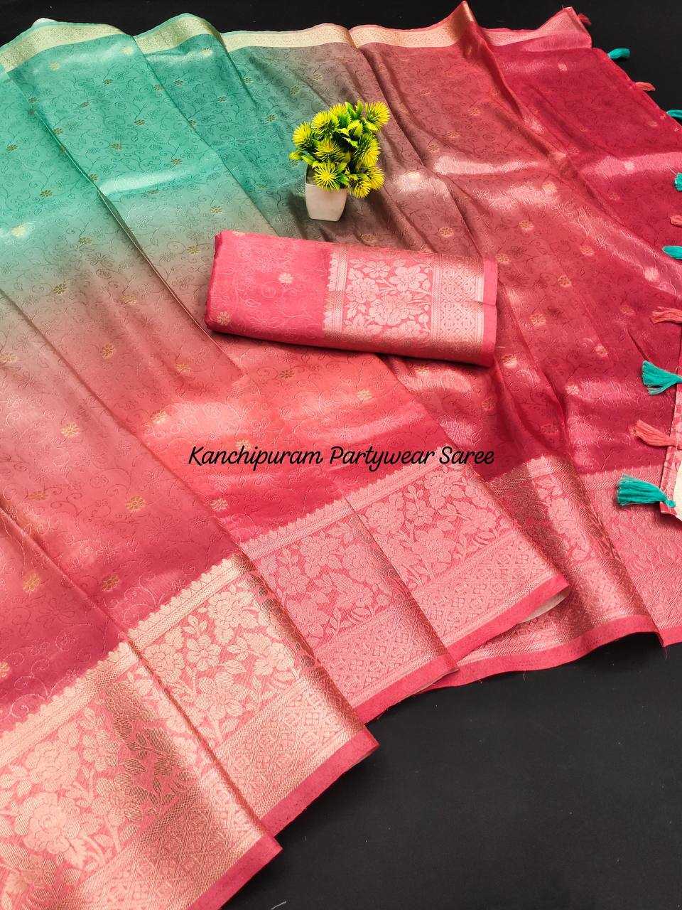 Ynf Kanjivaram Silk RIN124 Celebration Silk Sarees Wedding Collections Festive Collections Wholesale Pure Silk Sarees Zari Border Silk Sarees Kanchipuram Silk Sarees Manufacturer